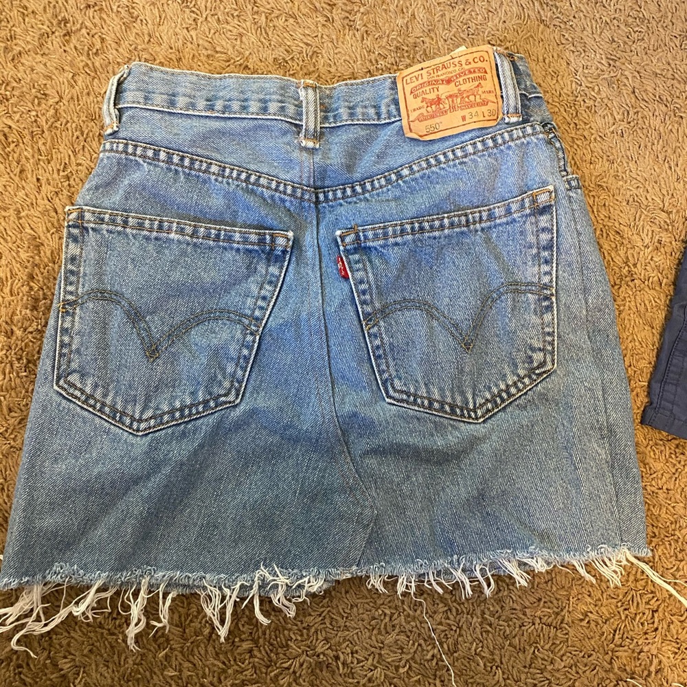Levi’s 550 denim skirt!